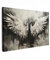 MuchoWow© Leinwände Klein 30x20 cm Mini Wall Decoration Bilder Schlafzimmer Deko Pictures Canvas Painting Wanddekoration Wohnzimmer Wanddeko Engel - Engelsflügel - Flügel - Schwarz und Weiß