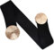 Anseom Damen Elastische Gürtel, Taillengürtel Dehnbar Bund mit Metallschnalle 6 cm Breit Stretch Gürtel Taillengürtel Retro Stretch Taillengürtel für Kleider Jeans Hosen (Schwarz)