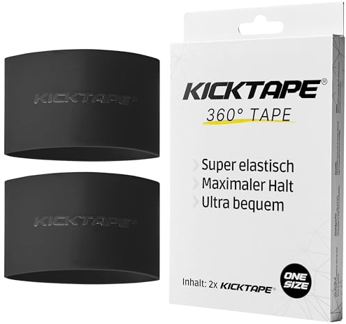 KICKTAPE® Schienbeinschonerhalter aus extrem schonendem Silikon für Schienbeinschoner Fußball Herren, Damen & Kinder, rutschfest & abwaschbar, Football, shin Guard Holder