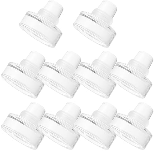 Lot de 10 bouchons de bouteille en verre en forme de T pour bouteilles de vin et de bière