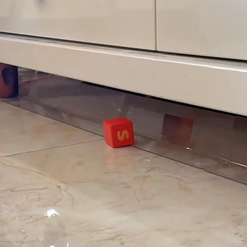 Hiflora Unterbett-Blocker, 5 Stück, durchsichtig, unter der Couch, Schutz für Spielzeug, verhindert unter Möbeln, 8,1 x 40,6 cm (H x L), DANGBAN325