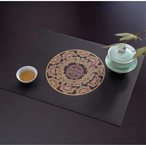 2 Stück Tischsets im chinesischen Stil, Tischset, modischer Stil, Tischsets, Servietten, Geschirr, Küchenwerkzeug (Farbe: D, Größe: 30 x 40 cm) HGCHH