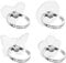 WLLHYF 4 Pcs Rhinestone Cell Phone Ring Holder Transparent 360° Degree Rotation Universal Phone Ring Holder Finger Kickstand Clear for All Mobile Phones