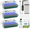 Lot de 3 plateaux de démarrage pour semis avec lumière de croissance, plateau à 120 cellules avec dôme d'humidité, mini serre pour semis enracinés, kit de démarrage de plantes Timed Light