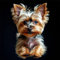 Yorkshire Terrier Diamond Painting Diamant Painting Bilder Erwachsene und Kinder Malen Nach Zahlen Crystal Arts Craft Cross Stickerei 5D Diamant Painting für Wand Dekor Diamant Malerei Hund 100x100cm