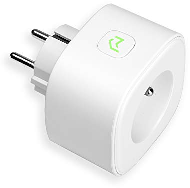 meross Presa Smart, Presa Intelligente WiFi Schuko con Monitoraggio Energetico, Smart Plug Compatibile con Alexa e Google Home, Controllo Vocale e Remoto, 16A, 3840W, 1 Pezzo