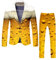 Rrongwn Trachtenset Herren Oktoberfest Herren Outfit Herrenanzug Zweiteiler 3D Drucken Bier Blazer Und Hose Faschingsferien Set Karneval Cosplay Party Kostüm Lustiger Bier Anzug