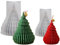 Junhui 2 Pezzi Candela Stampi in Silicone, Albero di Natale Stampo Candela, 3D Forma di Albero di Natale Stampo per Stampi Epossidici in Silicone per Realizzare Candele, Saponi, Aromaterapia