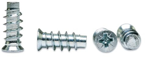 NIMA PARTS Euroschrauben – made in Germany – 50 Stück, rostfrei – Möbelschrauben für Schubladenschienen, Spezialschraube (6,3x16)