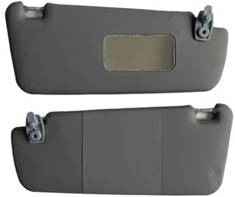 Sonnenblende Für Opel Für Corsa D 2007 2008 2009 2010 2011 2012 2013 2014 Sonnenblendenset Grau 2 Stück Sonnenschirm Links Rechts 010440018 Auto-Sonnenblende