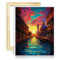 LiHEQING Gemälde auf Leinwand, Venedig, Italien, DIY, Malen nach Zahlen mit Pinseln und Acrylpigmenten, gemalter Stil für die Heimdekoration, ohne Rahmen (40 x 50 cm)