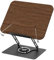Zoelele Support de Livre pour Lecture, Pliable Porte Livre en Bois avec Base Rotative à 360°, Réglable en Hauteur, avec Clips élastiques pour Pages, pour iPad, Tablette, Recettes, Partitions (01)
