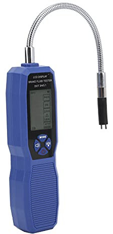 Tomvorks Bremsflüssigkeitstester, Auto-Bremsflüssigkeitsöltester mit LCD-Display, Hochpräzises Prüfgerät für DOT3/DOT4/DOT5.1-Flüssigkeiten