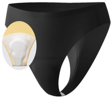Zueauns Nahtlose Anti-Cameltoe Sport Unterhose Damen Strings Mehrpack – Unsichtbarer Tanga mit integrierter Latexabdeckung zum Verbergen weiblicher Linien