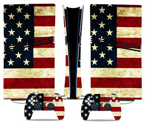 para PS5 Pro Skin Disc Edition & para PS5 Pro Skin Digital Edition Consola Mando Cubierta Vinilo Fundas Compatible Resistente Arañazos 48225 Envolturas Piel Regalo(Digital Edition)
