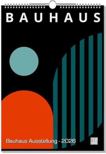 artboxONE Kalender 2026 Bauhaus Ausstellung Wandkalender A3 2026 Geometrie