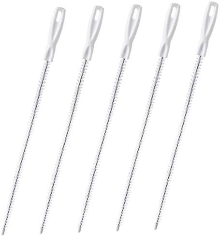 TOKIDNY 5pcs Sink Drain Cleaner Hair Catcher Tools Lightweight Drain Cleaning Brushes for Kitchen Bathroom Washbasin Bathtub Clog Removal