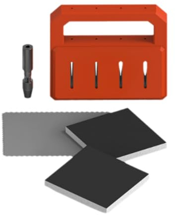 Kit de Herramientas para Afilar y Reparar Agujas de Aerógrafo: Accesorios de Mantenimiento y Pulido para Agujas de 0,2 mm, 0,3 mm y 0,5 mm