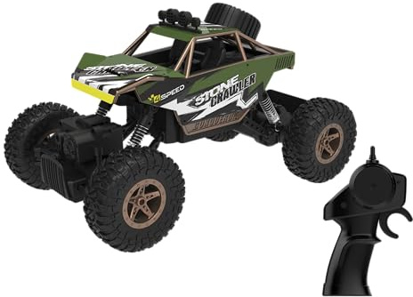 Silverlit - 4Speed - Stone Crawler 1:18 Voiture Télécommandée Crawler – RC Enfant 2.4 GHz – Suspensions Avant & Arrière – Effets Lumineux – Véhicule Radiocommandé Rechargeable – 10 km/h