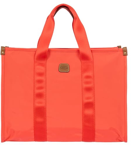 Bric's X-Travel Medium Shopper Bag, Waterproof Tote with Reinforced Bottom, Padded Laptop Pocket and Trolley Strap