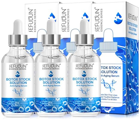 P-Beauty Anti-Aging Serum Gesicht 30ml - Gesichtsserum mit Kollagen, Hyaluron & Vitamin C gegen Falten & feine Linien - Straffende Hautpflege, Feuchtigkeit & Glow - Vegan Anti-Falten Serum (3x30ml)