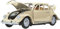 JAMARA 405111 - VW Käfer 1:18 RC Diecast Creme weiß 40MHz - Kultfahrzeug mit Gummi-Bereifung, öffnen von Türen, Motorhaube und Kofferraum, perfekt nachgebildete Details, hochwertige Verarbeitung