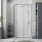 Diamond® 1200 x 900mm Offset Quadrant Shower Door Enclosure for Wet Room Cubicle Enclosures, 8mm Safety Glass, Polished Chrome, Framed, Left Hand