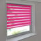 Sonnenschutz-HH - Doppelrollo Klemmfix ohne Bohren Vario Seitenzug Duorollo AUSSENMAß Breite 50 x 130 cm Höhe - rosa/pink