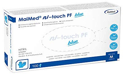 MYCLEAN ni-touch blue PF Handsch.Nitril unst.Gr.L 100 St Handschuhe