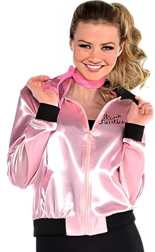 Grease Pink Ladies Jacket - Women Standard Size (Pack of 1) - Iconic, Classic, & Stylish Perfect for 50s-Themed Parties & Retro Style Lovers