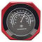 Motorrad Lenkerhalterung Nachtleuchtende Thermometer Uhr Leuchtende Legierung Temperatur Temperaturanzeige Wasserdicht für Bike Rot
