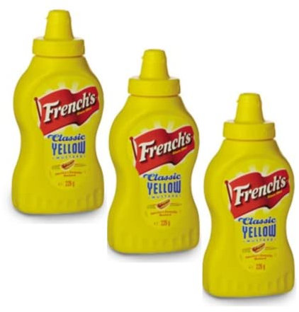 CMC French's Senape Americana | Mostarda americana ideale per hot dog e patatine fritte | Mostarda gialla 3 confezioni da 226 g