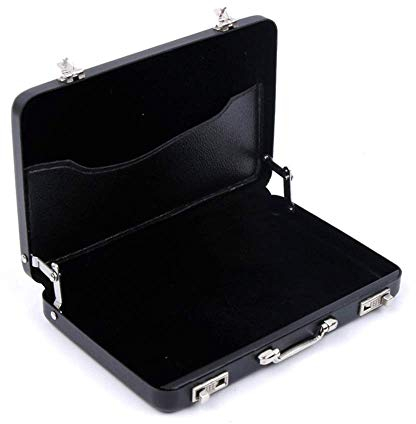 Visitenkartenetui, Koffer, Visitenkartenhalter, innovativer Stil, Metall, Multi-Kreditkarten, Brieftaschenetui (schwarz)