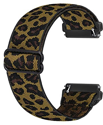 Ecogbd Elastic Ersatzarmband Kompatibel mit Fitbit Versa Armband/Fitbit Versa Lite Armband/Fitbit Versa 2 Armband, Weiches Nylon Sportuhrarmband für Frauen Männer