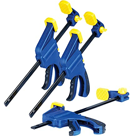 Rapid, 5001479, Mini Morsetti da Falegname a Una Mano - Set da 3 pcs