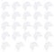 NUOBESTY Angel Wing Ornament 24Pcs Angel Feather Wings DIY Crafts White Mini Angel Wings Christmas Tree Hanging Ornament Wedding Holiday Decor, 12x10cm (A57K09LYHOF7D47T2J5HTMP)