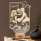 Lampephoto.fr, Lampe de chevet Personnalisée par gravure laser, lampe de chevet Photo et Texte Personnalisable, lampe de chevet deco chambre, veilleuse tactile adulte idée Cadeau de Noël