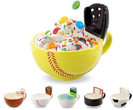 MAX'IS Creations The Softball Mug with a Glove - Gifts for Girls, 16oz