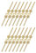 SMELEYOU 300pcs Conectores de araña Clips Pines Pajarita Cristales Conector Fijación Lámpara Pieza Herramienta para Piezas de Repuesto de fijación de Cristal, Dorado