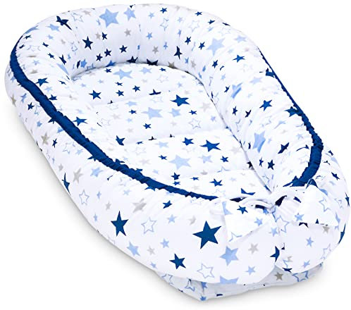 Pepi - Baby-Nest - Nestchen Baby - Baby-Nestchen für Neugeborene mit antiallergischer Füllung - Kokon für Sommer Frühling - hergestellt aus 100% Baumwolle