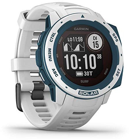 Garmin Instinct Solar, Surf Edition, Cloudbreak Smartwatch Gps Ultra Resistente con Ricarica Solare, Cardio, Pulseox, App Surf e Multisport (Ricondizionato)