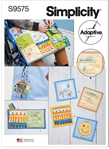 Simplicity SS9575OS Fidget Pages, Quilt, Zipper Case and Key Fob OS One Size Only