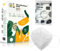 The Adventure Mask Kleine FFP3-Maske, 5-Lagen-Atemschutzmaske, Sichere Staubmaske mit Filter, Schachtel mit 10 Masken, Weiß