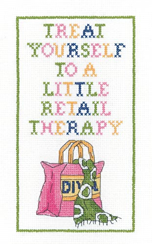 Heritage Crafts Cross Stitch Kit - Treat Yourself