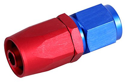raccordo per tubi benzina Raccordo estremità tubo girevole girevole di grado AN6 Racing Tubo flessibile carburante(AN6-0°) Auto