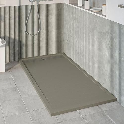 KOES - Piatto Doccia in Resina Serie VOIGA – 70x110 – Grigio quarzo RAL 7039