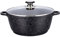 Cflagrant® Faitout Façon Pierre avec Couvercle Tous Feux Dont Induction Sans PFOA Cuisson Sans Matière Grasse Revêtement en Greblon C3 de Technologie Allemande (40CM special Collectivité)