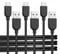 Cable Matters 3-Pack Extreme Flexible Long USB A to USB C Cable 1.8m in Black, Support Apple CarPlay, Android Auto, USB to USB C Charging Cable for iPhone 15/15 Pro/15 Plus/15 Pro Max, Galaxy S23