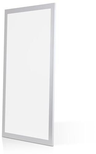 Bright Source 1200x600 LED Panel, Backlit Recessed Ceiling Light, Matt Black Frame, 72W, 6300lm, 120° Beam Angle, IP20, 4000K Cool White, LED Driver Included, Low Glare UGR <19, Flicker Free