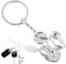 Porte Clef Cycliste, Porte-clés vélo Vélo de course Argent en métal Porte-clés Cadeaux créatifs pour hommes, femmes & enfants